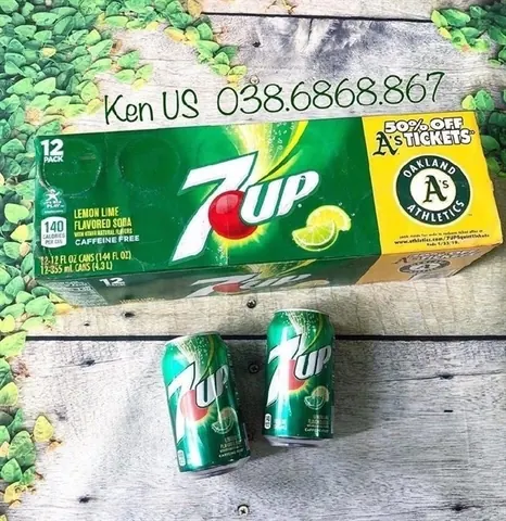 NƯỚC NGỌT 7UP SODA CHANH THÙNG 12 LON
