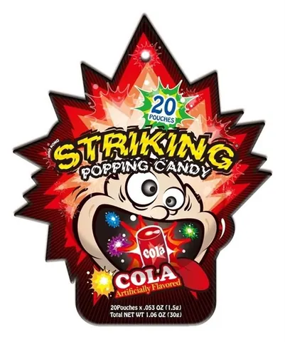 Kẹo Nổ Striking Đỏ Hương Cola