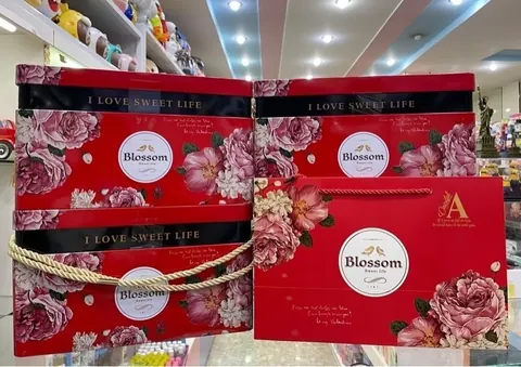 BÁNH HỘP 5 LOẠI BLOSSOM I LOVE SWEET LIFE 628G
