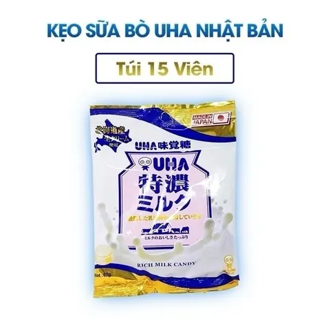 KẸO SỮA BÒ UHA NHẬT BẢN TÚI 67G