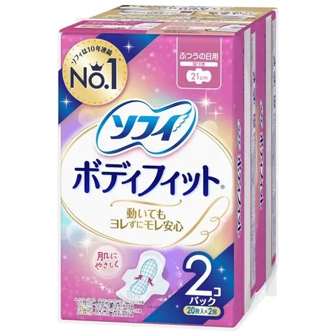 Set 2 gói Băng vệ sinh Unicharm ban ngày có cánh 21cm