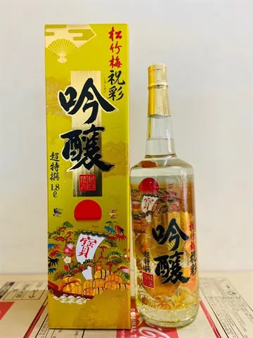 Rượu sake trắng vảy vàng 1.8L