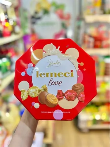 Socola Hộp thiếc Mix Hamlet Lemeci Love 400g Bulgaria