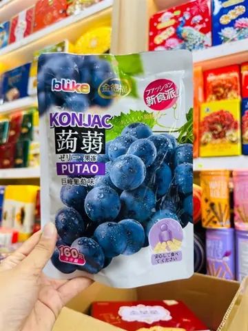 Thạch konjac vị nho đen