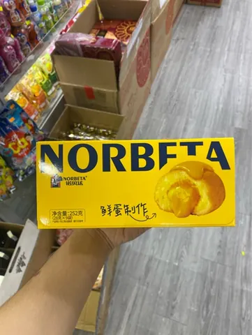 Bánh Trứng Nhân Kem Mặt Cười Norbfta 252g