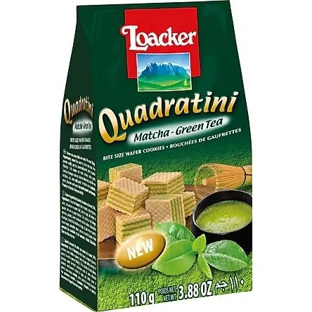 BÁNH XỐP VỊ TRÀ XANH LOACKER MATCHA- GREEN TEA WAFER COOKIES