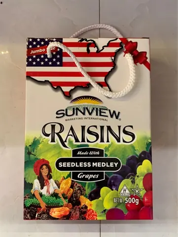 Nho 3 màu túi xách raisins 500G
