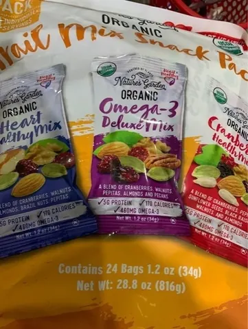 Hạt TRAILMIX SNACK PACK Organic 816gr