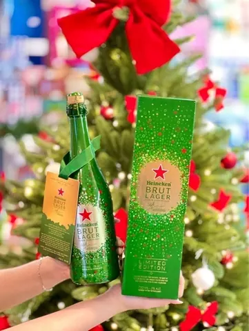 Bia Heineken brut lager premium sparkling lager limited edition 750ml Hà Lan