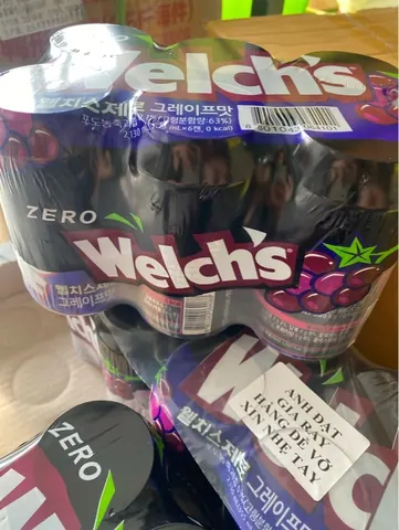 Nước ngọt Welch'S zero nho Lốc 6 lon
