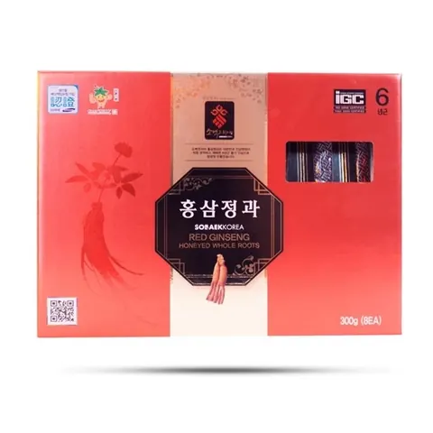 05-Hồng Sâm Nguyên Củ Tẩm Mật Ong Sobaek 300gr