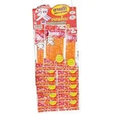LỐC / BENTO CAM SQUID SEAFOOD SNACK THAI NAMPRIK THAI ORIGINAL FLAVOR DELICIOUS 12 X 5G