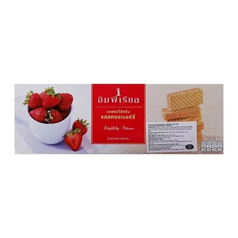 BÁNH XỐP VỊ Dâu Imperial HỘP 120G