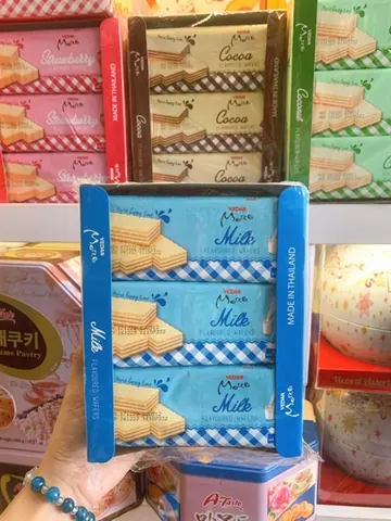 VEDAN COCOA MILK BÁNH KEM XỐP HƯƠNG SỮA VEDAN MORE