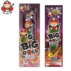 HỘP 6 GÓI SNACK RONG BIỂN TAO KAE NOI BIG ROLL VỊ THỊT NƯỚNG BBQ