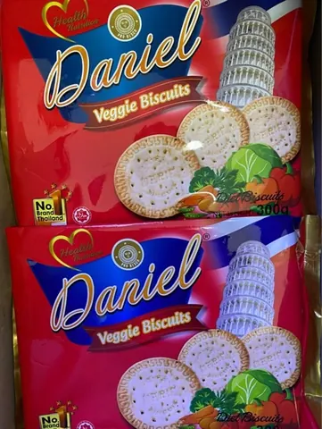BÁNH QUY DANIEL VEGGIE BISCUITS 300g
