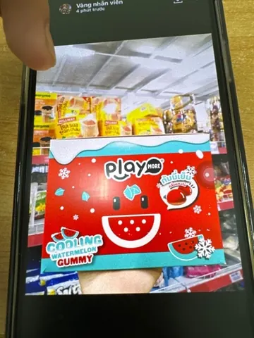 Hộp kẹo dẻo play dưa hấu ( lốc 10 gói )