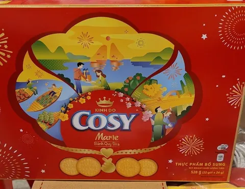 BÁNH QUY SỮA COSY HỘP 528G