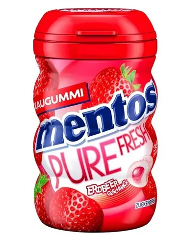Gum Mentos Pure Vị Dâu