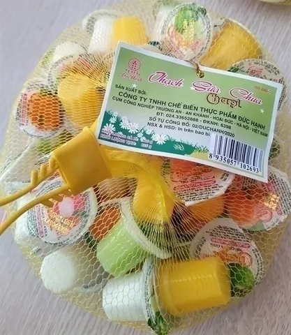 Thạch sữa chua hoa quả chapi Đức Hạnh túi lưới 900g