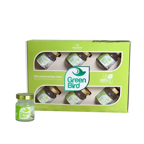 Hộp Quà Green Bird - Nước Yến Sào Chưng Đường Phèn - (6hũ*75g)