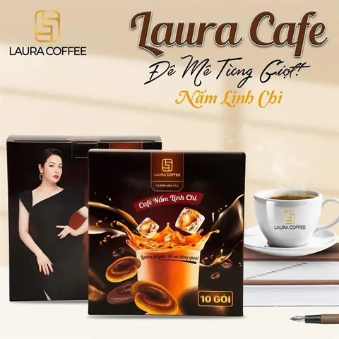 Cà phê Laura nấm Linh Chi 10 gói
