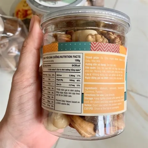 HẠT MIX ÓC CHÓ, HẠNH NHÂN, ĐIỀU, MACCA, NHO YSF 240G