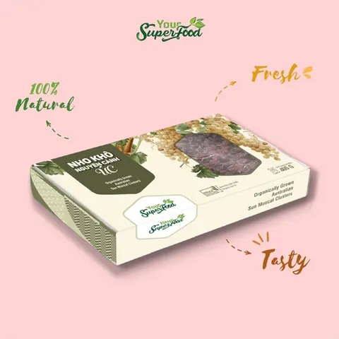 Nho khô nguyên cành 400g
