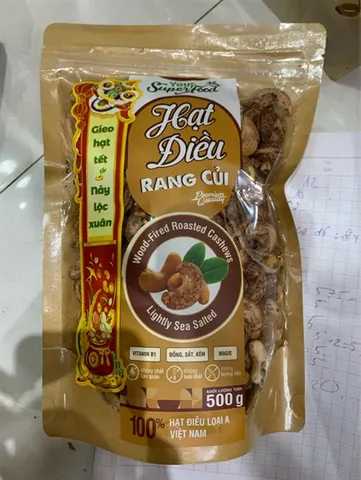 Hạt điều rang củi Superfood 500GR