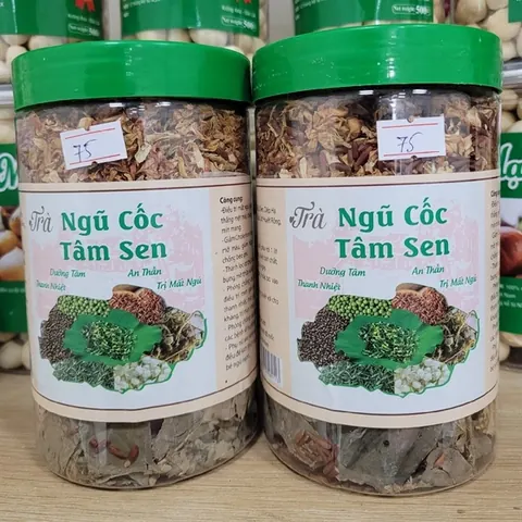 TRÀ NGŨ CỐC TÂM SEN TỰ NHIÊN