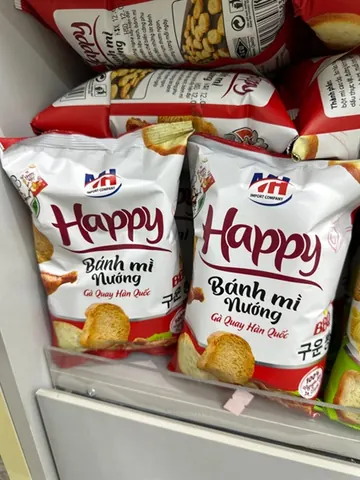 Bánh mì Nướng Happy gà quay