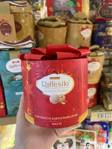 ￼Kẹo dừa nhân kem Raffesilo 180g- Đỏ