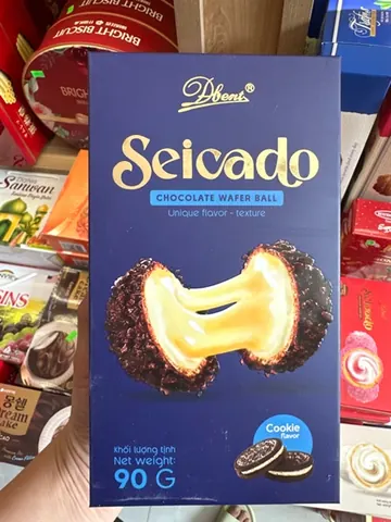 Chocolate wafer ball seicado nhân Cookie hg 90GR