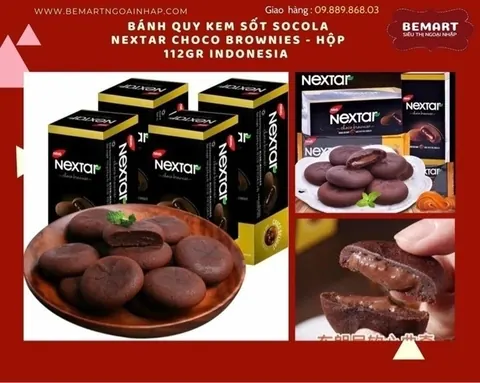 Bánh Quy Socola Nabati Nextar Choco Brownies 112g