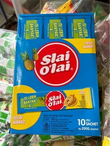 BÁNH QUY NHÂN MỨT DỨA SLAI O’LAI 320G