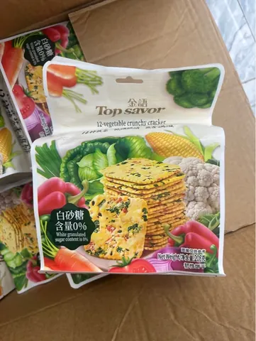 Bánh Quy Rau Quả Top Savor Không Đường 208gr
