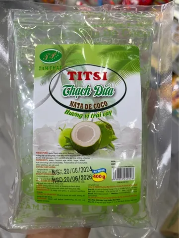 Thạch dừa Titsi gói 400gr